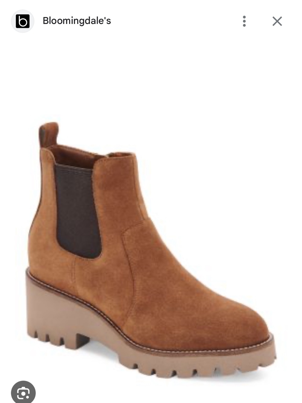 Blondo Destin brown Suede Chelsea Lug Sole Ankle Boot waterproof 9.5